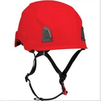 Protective Industrial Products Traverse Non-Vented Industrial Climbing Helmet Ansi Ii Class E Red