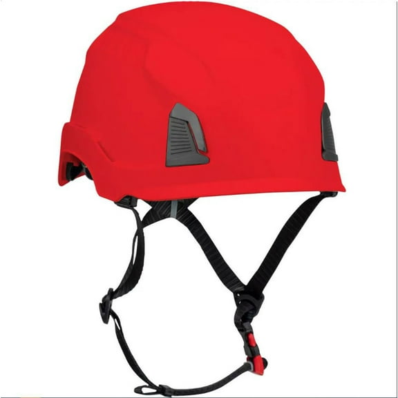 Protective Industrial Products Traverse Non-Vented Industrial Climbing Helmet Ansi Ii Class E Red