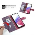 thumbnail image 3 of SaniMore for Samsung Galaxy S21 FE 6.4" 2022 Wallet Case, [Removeable Wrist Strap][Zipper Cash Pocket + Card Slots] Flip Kickstand Full Protective Magnetic Closure Retro Cover For Galaxy S21 FE, Rose, 3 of 10