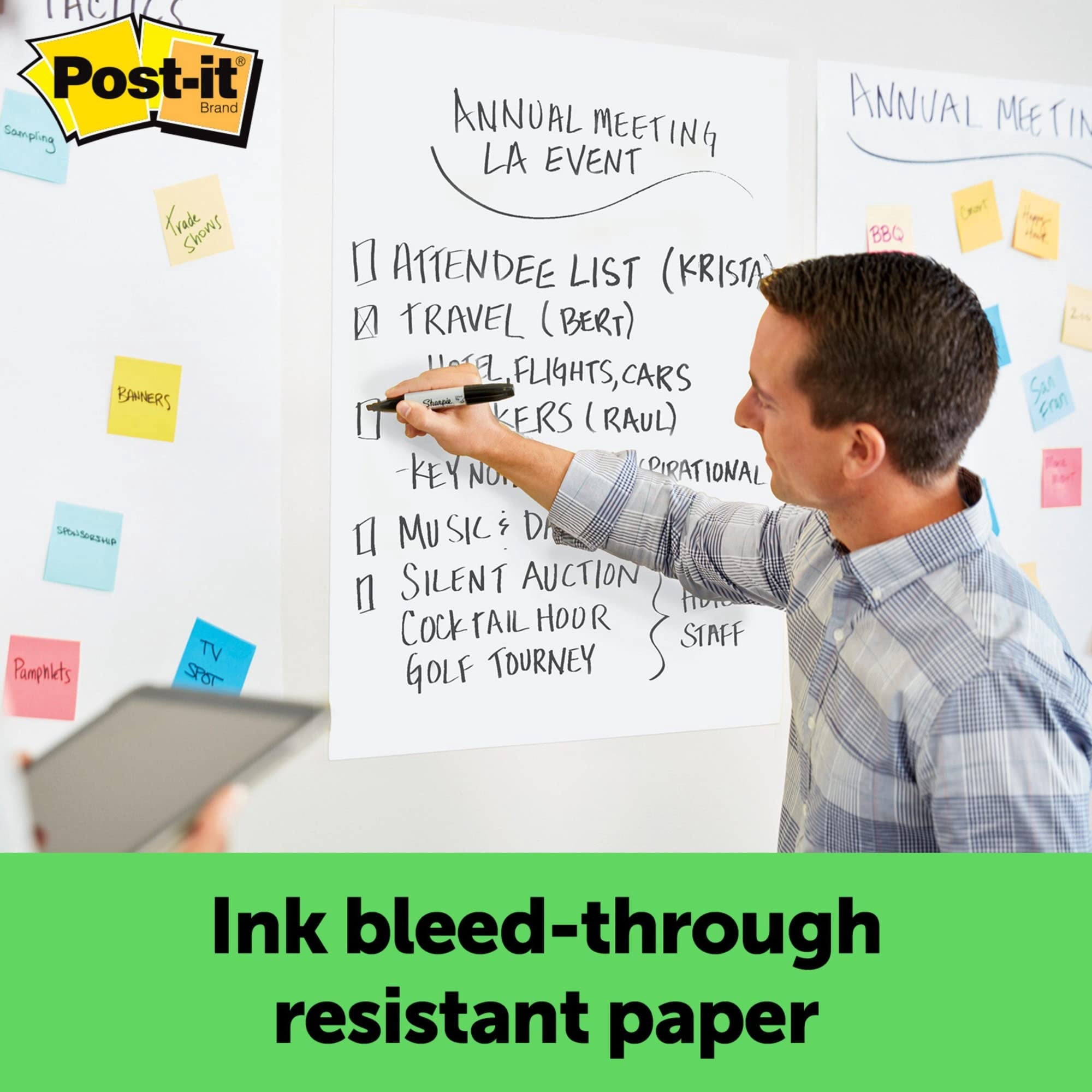 Post-it® Super Sticky Easel Pads, 25" x 30", 8 Pads, 30 Sheets/Pad, 30% Recycled, School Supplies for Classrooms, White
