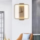 thumbnail image 5 of Relojes de pared 3D modernos con lámpara LED y pilas, decorativos de metal y hierro. Oro cuadrado, 5 of 9