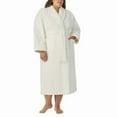 thumbnail image 6 of Room Service Women's Cable Knit Cozy Wrap Robe with Pockets (US, Alpha, X-Small, Regular, Regular, Ivory), 6 of 10