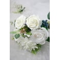 thumbnail image 7 of Artificial Flowers 25pcs Real Looking Ivory Foam Fake Roses with Stems for DIY Wedding Bouquets White Bridal Shower Centerpieces Arrangements Party Tables Decorations, 7 of 7