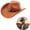 Brown, variant on Clossjun Western Cowboy Hat for Men Women Classic Roll Up Fedora Caps with Buckle Belt Outdoor Activity Beanies Fashion Head Wear