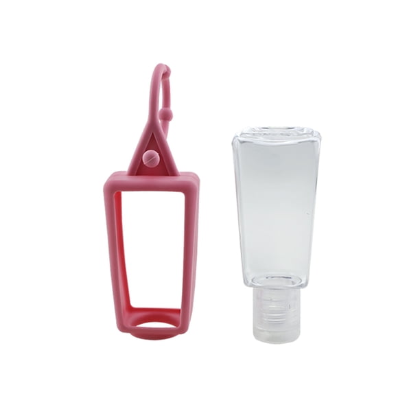 Moyic Dispensador de jabón colgante, desinfectante de dibujos animados, desinfectante de manos sin agua, cubierta de silicona, llavero, Mini Suministros de limpieza para el hogar Embotellado Moyic HA000921-02B
