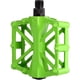 thumbnail image 4 of Pedales de aluminio, 1 par de pedales de aluminio duraderos, plataforma plana antideslizante, pedal de bicicleta MTB para bicicleta de montaña y carretera(verde), 4 of 5