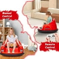 thumbnail image 5 of Jojoka 12V Kids Ride On Bumper Car with Remote Control, Battery Powered Electric Fun Toys for Toddler with LED Lights & 360 Degree Spin, Music for 18 Month-6 Years Boys & Girls, Red, 5 of 7