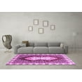 thumbnail image 3 of Ahgly Company Indoor Rectangle Abstract Purple Modern Area Rugs, 4' x 6', 3 of 4