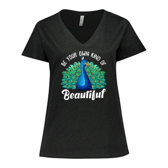 Inktastic Peacock Women's Plus Size V-Neck T-Shirt