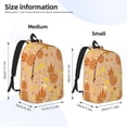 thumbnail image 3 of Naloa Pineapples Canvas Backpack for Men Women Rucksack Casual Travel Daypack College Tote Satchel Bookbag for Teens-Small, 3 of 7