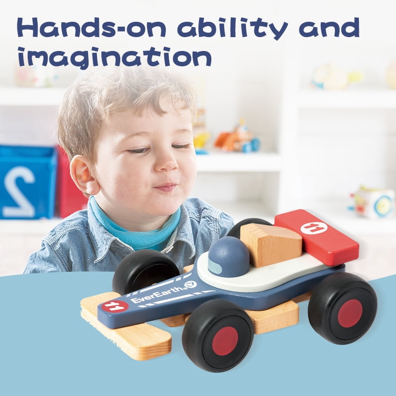 Wooden Racing Car Kit Toy, Car Assembly Model Educational Toy, Halloween, Christmas, Birthday Children's Gift, Classic Toy Car Set