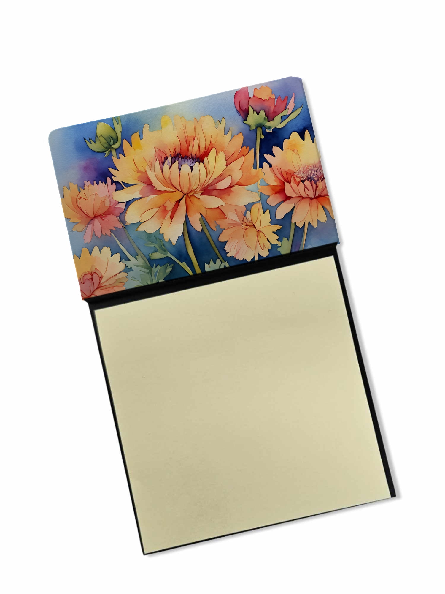 Orchids in Watercolor Sticky Note Holder 3.25 in x 5.25 in