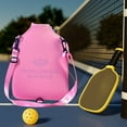 thumbnail image 1 of Pickleball Paddle Bag Pickleball Funda para raqueta Cierre de cremallera para hombres y mujeres Correa de hombro ajustable desmontable para exteriores Rosa, 1 of 8
