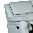 thumbnail image 2 of Larus Manual Loveseat-Powder Blue Leather Match-Pillow Top Arms-60 Inch, 2 of 6