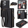 thumbnail image 1 of Funda tipo cartera DKDKSIP para iPhone 16 Pro Max con bloqueo RFID, 1 of 6