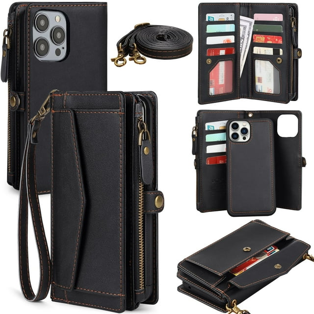 Funda tipo cartera DKDKSIP para iPhone 16 Pro Max con bloqueo RFID