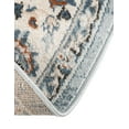 thumbnail image 6 of Unique Loom Charlotte Collection Area Rug - Carmel (7' 10" x 10' Oval Aqua Blue/Terracotta), 6 of 6
