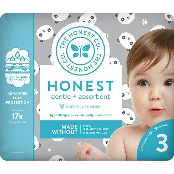 The Honest Company Diapers Pandas Size 3 - Walmart.com