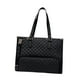 thumbnail image 3 of Bolsa de para mujer bolso de computadora acolchado para viajes de oficina de collage casual Negro, 3 of 8