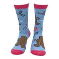 thumbnail image 4 of Women's Gingerbread Man Butt Socks Funny Naughty Xmas Treat Footwear, 4 of 9