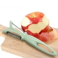 thumbnail image 3 of Double-Sided Fruit & Vegetable Peeler-Multifunctional Kitchen Peeler & Cable Stripper,Easy to Use for Effortless Peeling, 3 of 5