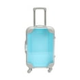 thumbnail image 1 of HILABEE Mini Suitcase Clear Miniature Dolls Suitcase for Playset Makeup Children Toy Blue, 1 of 9