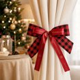 thumbnail image 4 of Dalxymotic Christmas Bow Ornament, Holiday Ribbon Decor Accent, Festive Party Styling Piece, Easy Hanging Home Decor, Christmas Bow Decoration for Tree, Wreath, Door, Mantel, 4 of 5