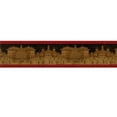 thumbnail image 3 of Trimz Golden Pagoda Oriental Chinoiserie Wallpaper Border, Pre-pasted, 15' L x 10.25"W, 3 of 4