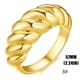 thumbnail image 4 of Xihbxyly Anillos de Pareja, Elegantes Joyas Bañadas En Oro, Diseño Único con Rosca, Accesorio Versátil para Diferentes Ocasiones, Regalo Perfecto para Amigos, Declaración de Moda para Hombres y Mujer, 4 of 5