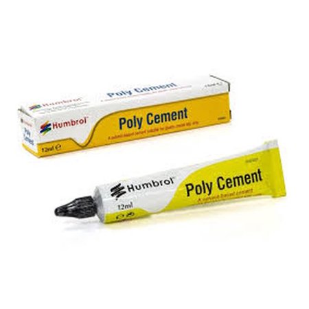 HUMBROL PAINT Poly Cement Plastic Model Glue 12ml Tube