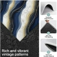 thumbnail image 3 of Blue White Gold Marble Pattern Kitchen Rugs Sets Of 3,Kitchen Runner Rugs Non Skid Washable,Decorative Kitchen Floor Mats for Kitchen,Sink,Laundry,17"x30"+ 17"x47" + 17"x59", 3 of 6