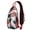 Exotic Pineappl, variant on Strawberry Print Sling Backpack, Cute Red Berry Crossbody Daypack with Sweet Fruity Pattern for Strawberry Lover, Summer Fresh and Kawaii Style
