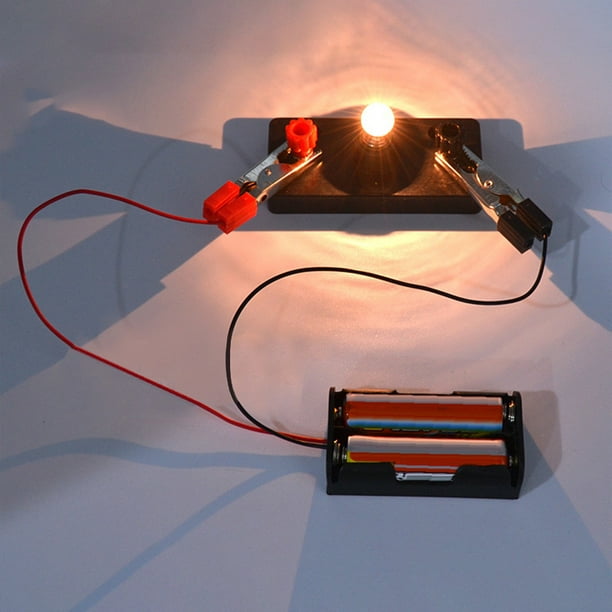 WREESH Kit de Circuit Électrique Enfants Étudiant École Science Ampoules  Jouet Éducatif DIY 