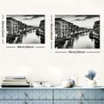 thumbnail image 6 of ARISTURING Venice Skyline Wall Art Black and White Italy Cityscape Canvas Print Painting Buildings Grand Canal Landscape Pictures Modern Artwork Room Office Living Room 16x12inch, 6 of 6