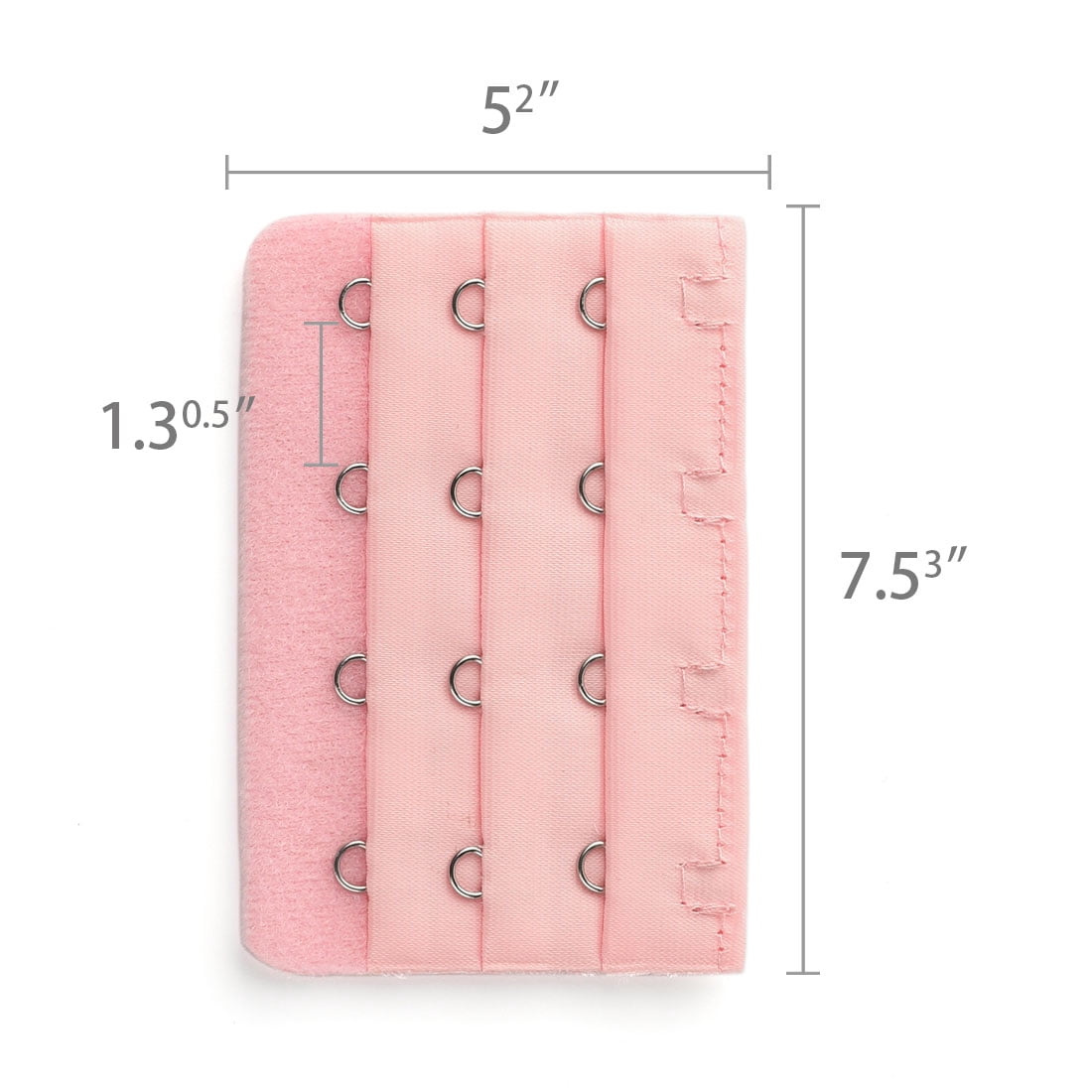 Unique Bargains Ladie's Bra Extender Strap Band Extension 3 Rows 4 Hooks