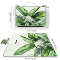 thumbnail image 2 of Awypu FRAMED Tropical Botanical Plant Square Outdoor Picnic Blanket for Camping, Park, Beach, Grass, Outdoor 58.3x58.3in, 2 of 6