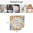 thumbnail image 5 of Spring Wildflowers Cloth Napkins, Watercolor Tulip Floral Leaf Plant Beige Washable and Reusable Dinner Napkins Set of 2, Table Napkin for Kitchen Party Birthday Wedding Hotel Housewarming 20"x20", 5 of 9