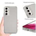 thumbnail image 3 of CoverON For Samsung Galaxy A54 5G Case, Hybrid Slim fit Hard Back TPU Rim Phone Rigid Cover, Clear with Chrome Buttons, 3 of 8