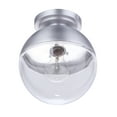 thumbnail image 5 of Craftmade ZA3417-SA Evie Outdoor Sphere Flush Mount, 1-Light 60 Watt, 8"H x 8"W, Satin Aluminum, 5 of 5