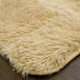 thumbnail image 3 of Plush Faux Fur Shag  Solid Color Rectangle Floor Area Rug 4' x 5', 3 of 3
