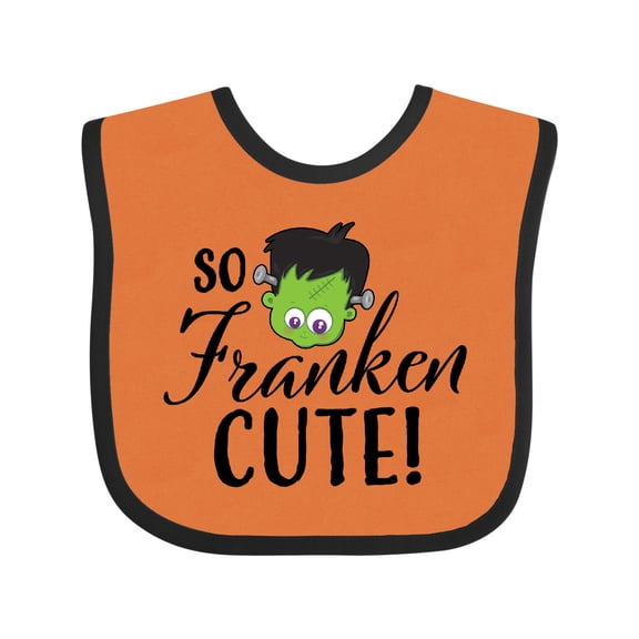 Inktastic Halloween So Franken Cute Boys or Girls Baby Bib