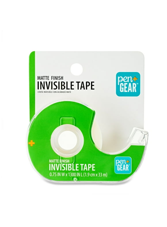 Pen + Gear Invisible Tape, .75" x 36 yd, Clear Matte Finish