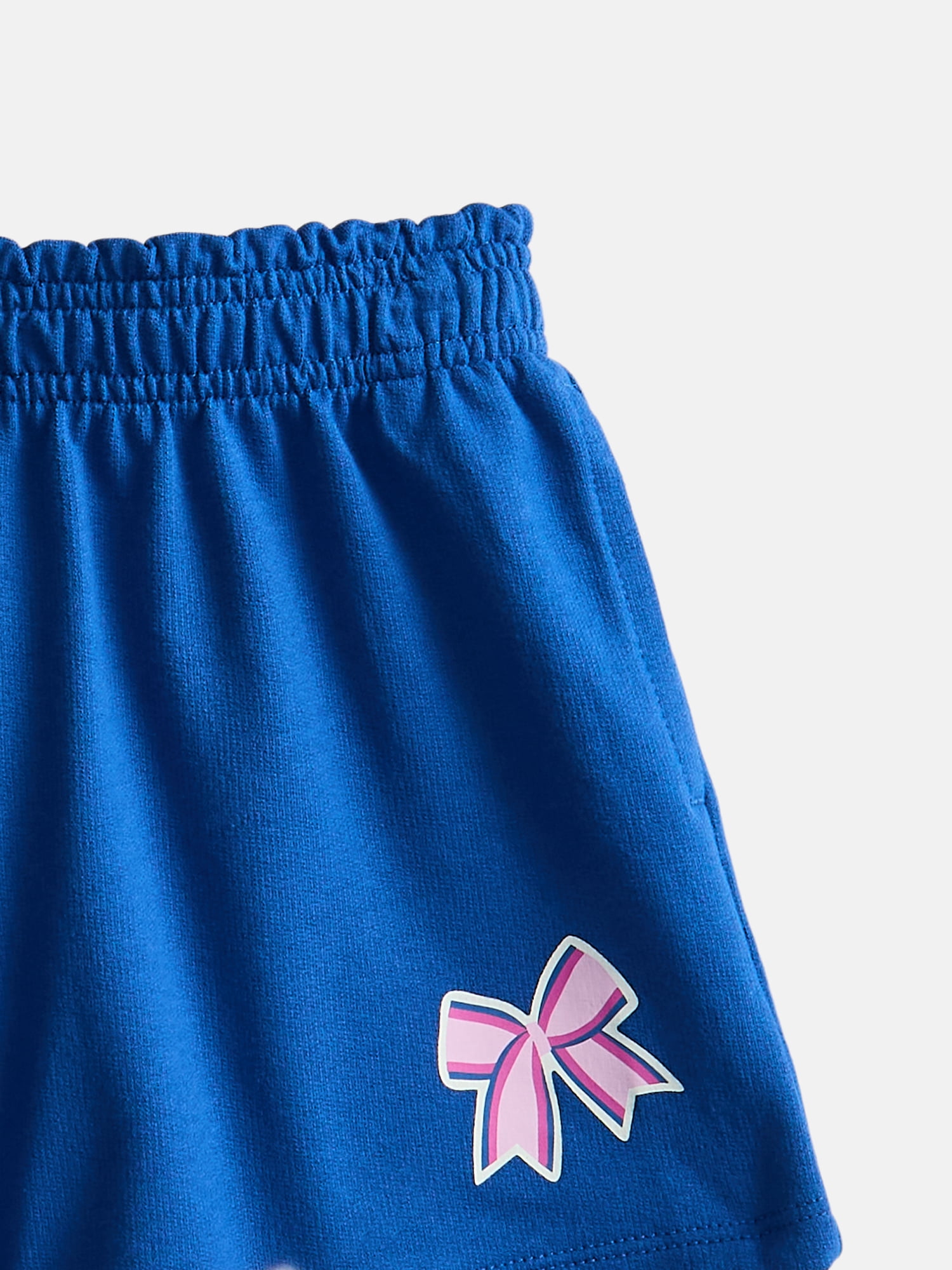 Wonder Nation Little Girls Crewneck Sweatshirt and Shorts Set, 2 Piece, Sizes 4-10