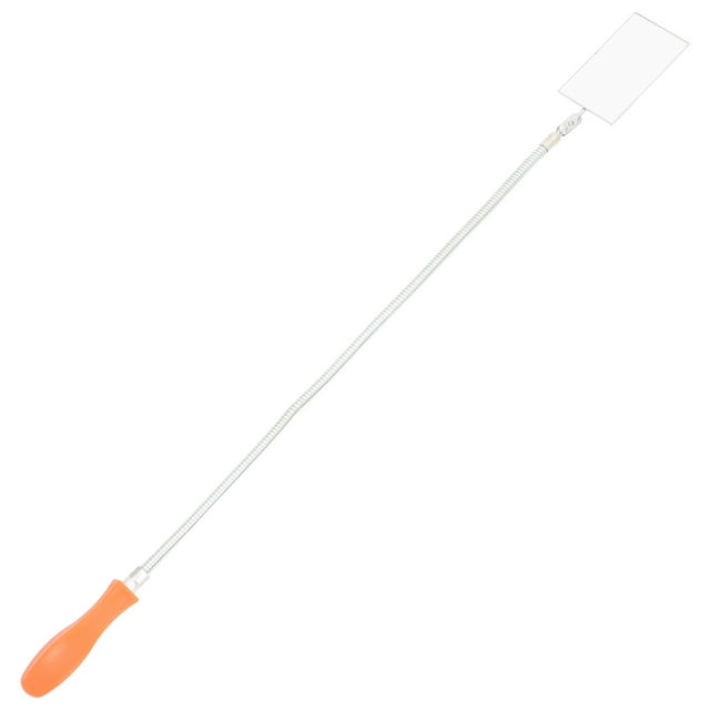 PAMINGONO Inspection Tool 1Pcs Orange Rectangular for Vehicle Checking with Flexible Degree Foldable Mirror