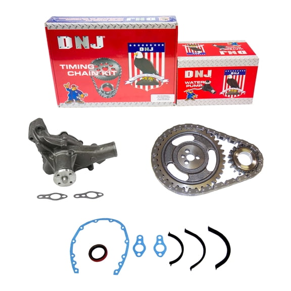 DNJ TK3125WP Timing Chain Kit with Water Pump Fits Cars & Trucks 87-96 Chevrolet 4.3L V6 OHV