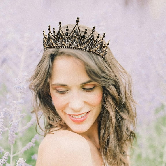 SEWCHICS Elegant Black Wedding with Sparkling Zirconia for Adults, Perfect for Formal Events and Homecoming