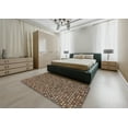 thumbnail image 5 of Ahgly Company Machine Washable Indoor Rectangle Abstract Bakers Brown Area Rugs, 5' x 7', 5 of 7