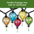 thumbnail image 4 of Mainstays Plug-in 10 Count Outdoor Multicolor Tear Drop LED String Lights, 4 of 7