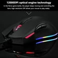 thumbnail image 3 of Gaming Mouse,12000 DPI Optical Sensor - Chroma RGB Lighting - 7 Programmable Buttons - Mechanical Switches BLACK, 3 of 8