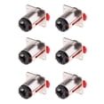 thumbnail image 1 of 6 Pcs Conector de 6.35 mm para Cables de sonido, Auriculares y Auriculares, Micrófono, Plata Hugo Conectores de cables de micrófono, 1 of 8
